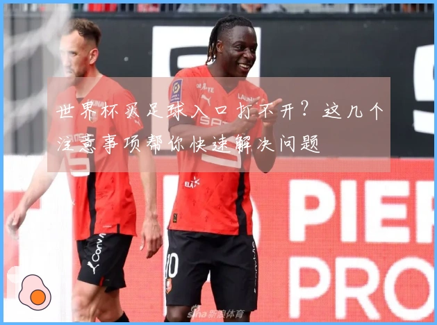 世界杯买足球入口打不开？这几个注意事项帮你快速解决问题